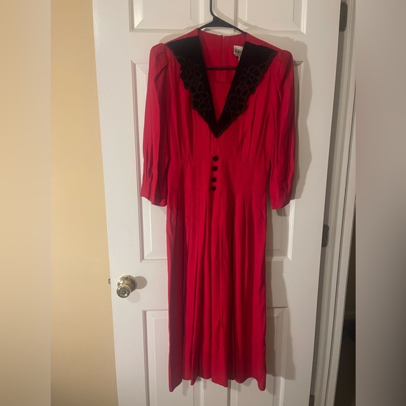 VINTAGE red dress!!! - Picture 1 of 4